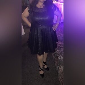 AX Paris Glittery Black woman’s Dress, Size 18